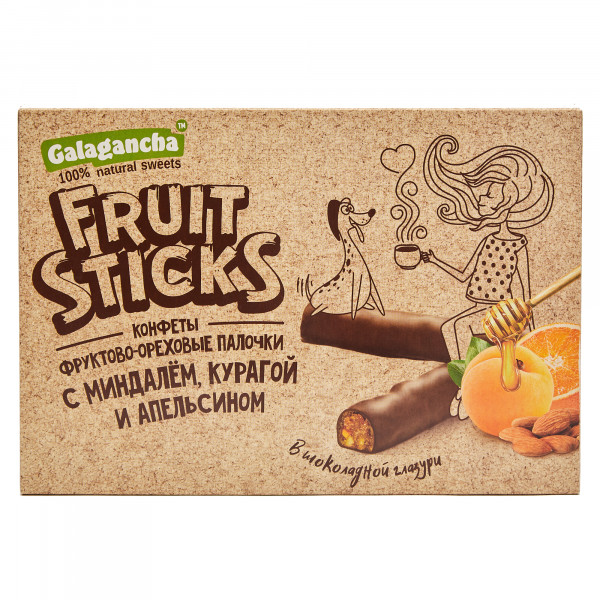 №2 Берестов КРАФТ Fruit Stiсks с курагой и миндалем, 175г   в Волжском