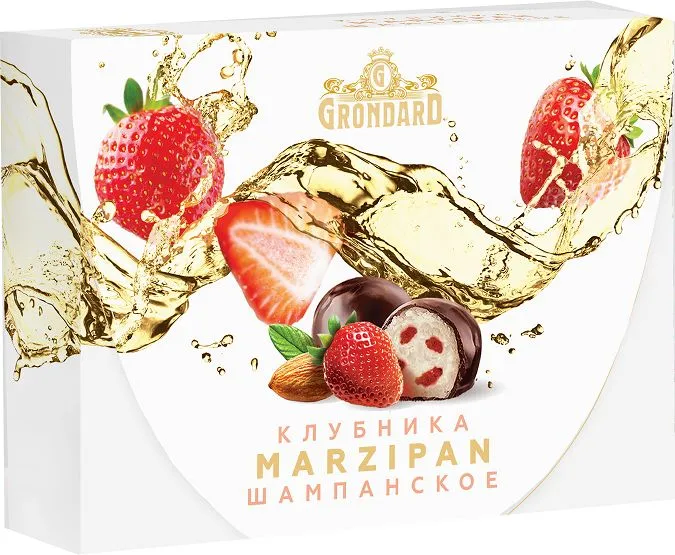  TM Grondard       (10185) Конфеты глазированные Марципановые Клубника и Шампанское, 98г в Волжском